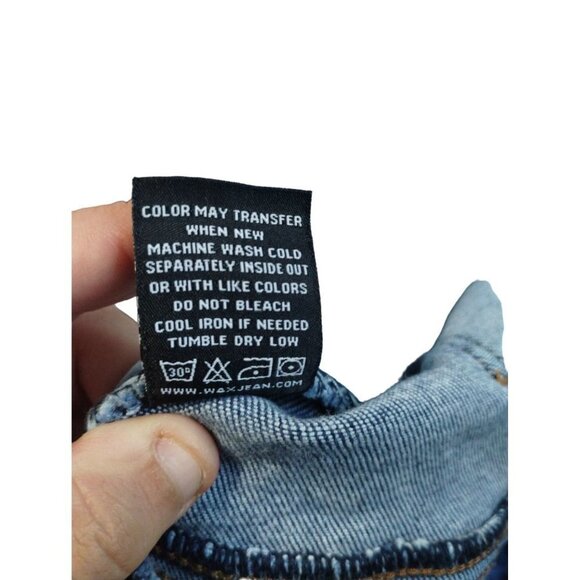 Women's Wax Jean Collection Distressed Denim Dark Wash Size 20 - Picture 11 of 16